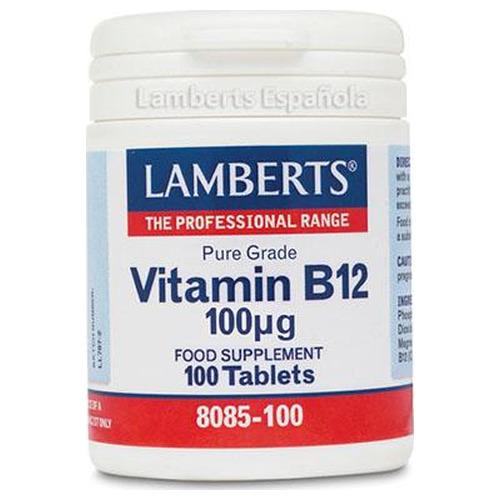 Vitamina B12 100 mcg - Lamberts - 100 comprimidos