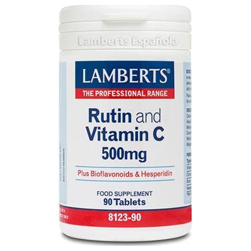 Rutina y Vitamina C 500 mg. - Lamberts - 90 comprimidos