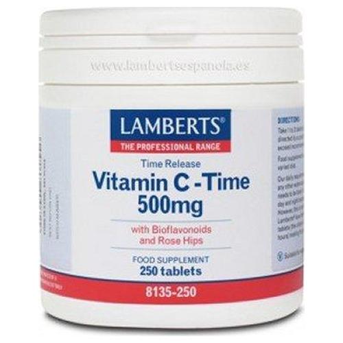 Vitamina C 500 mg. Liberación Sostenida - Lamberts - 250 Tabletas