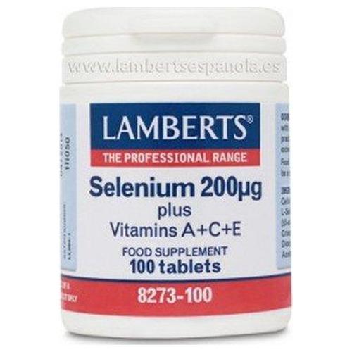 Selenio 200 mcg + Vitaminas - Lamberts - 100 comprimidos