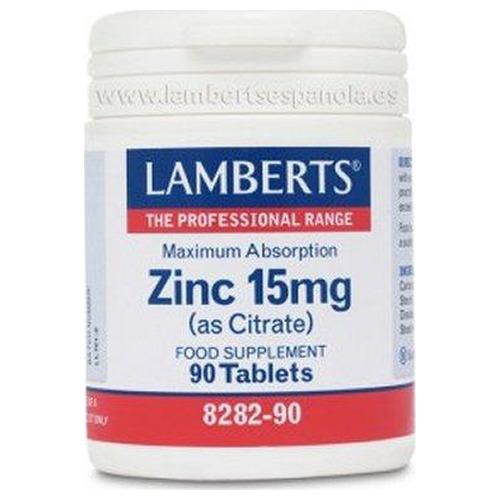 Zinc 15 mg - Lamberts - 90 comprimidos