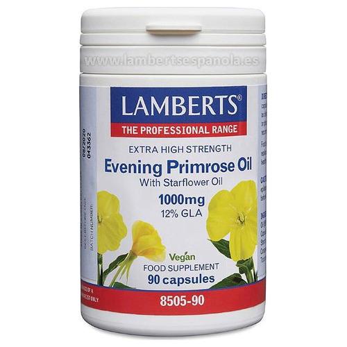 Aceite de Prímula Extra Puro Alta Potencia - Lamberts - 90 perlas