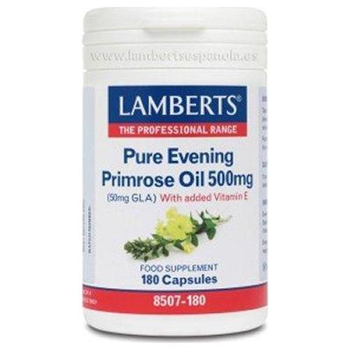 Onagra-Aceite de Prímula Puro 500 mg - Lamberts - 180 Cápsulas