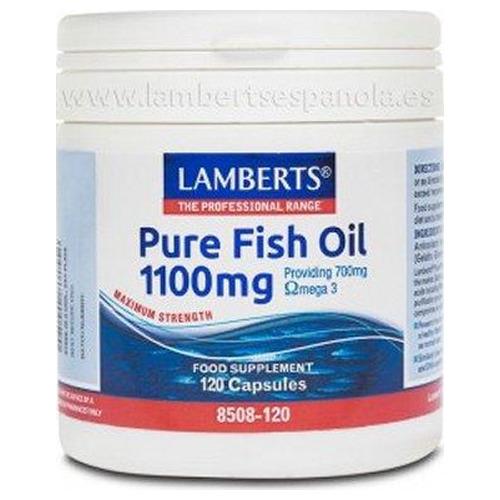 Aceite de Pescado Puro 1.100 mg - Lamberts - 120 perlas