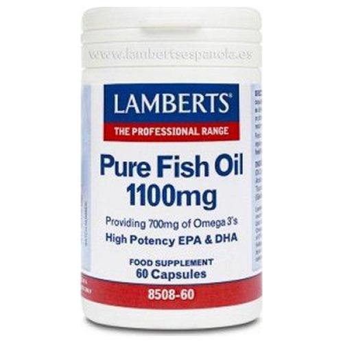 Aceite de Pescado Puro 1.100 mg - Lamberts - 60 perlas
