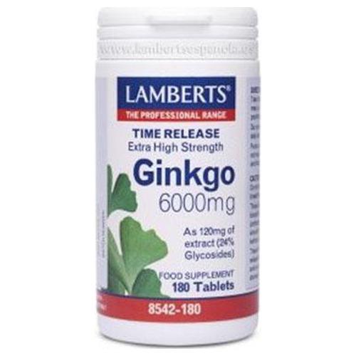 Ginkgo Biloba 6.000 mg - Lamberts - 180 comprimidos