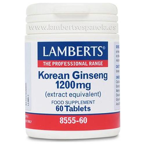 Ginseng Coreano 1.200 mg - Lamberts - 60 comprimidos