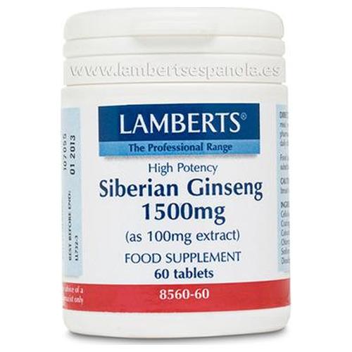 Ginseng Siberiano - Lamberts - 60 comprimidos