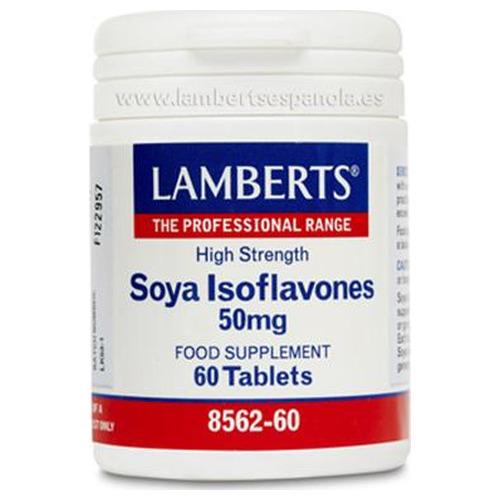 Isoflavonas de Soja 50 mg - Lamberts - 60 comprimidos