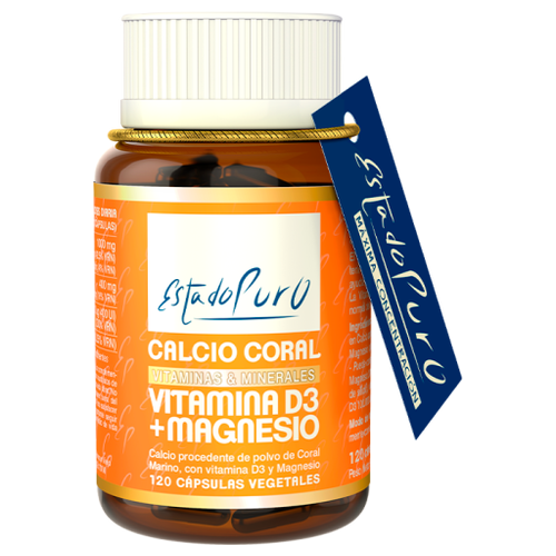 Estado Puro - Calcio Coralino, D3 y Magnesio - Tongil - 120 cápsulas