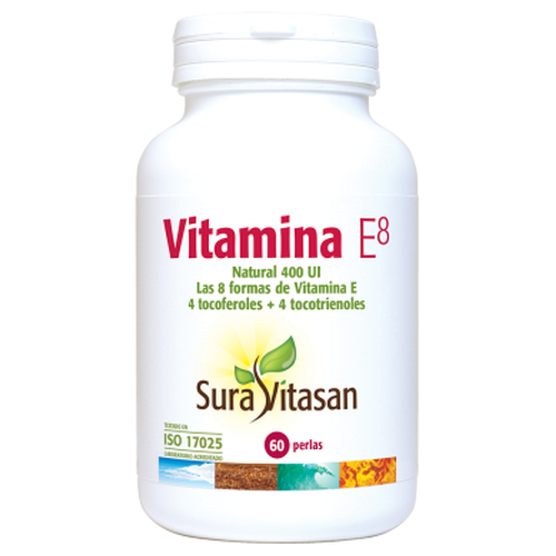 Vitamina E8 natural 400 U.I. - Sura Vitasan - 60 perlas