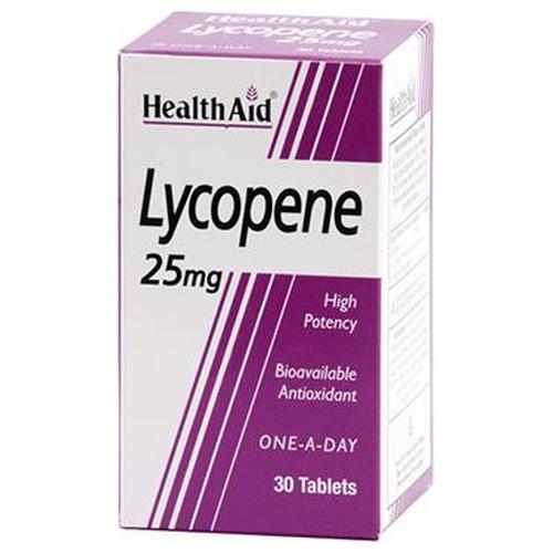 Licopeno 25 mg - HealthAid - 30 comprimidos