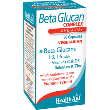 BetaGlucan comprimidoslex - Healthaid - 30 cápsulas