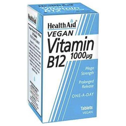 Vitamina B12 1.000 ui - HealthAid - 50 comprimidos