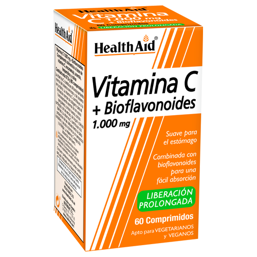 Vitamina C 1.000 mg + Bioflavonoides - HealthAid - 60 comprimidos
