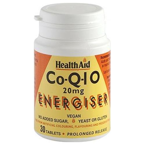 CoQ-10 20 mg - HealthAid - 30 comprimidos