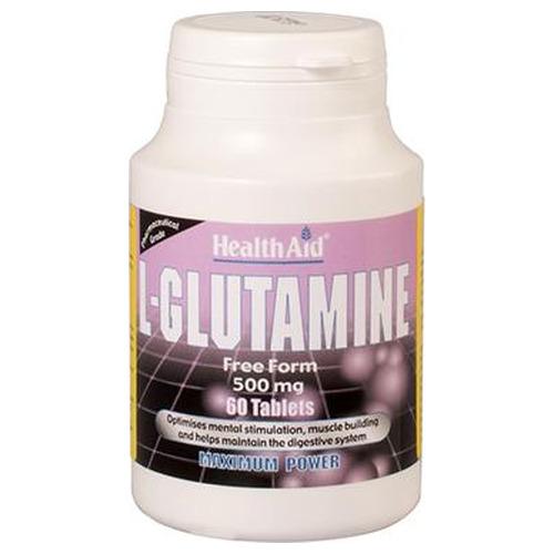 L-Glutamina 500 mg - HealthAid - 60 comprimidos