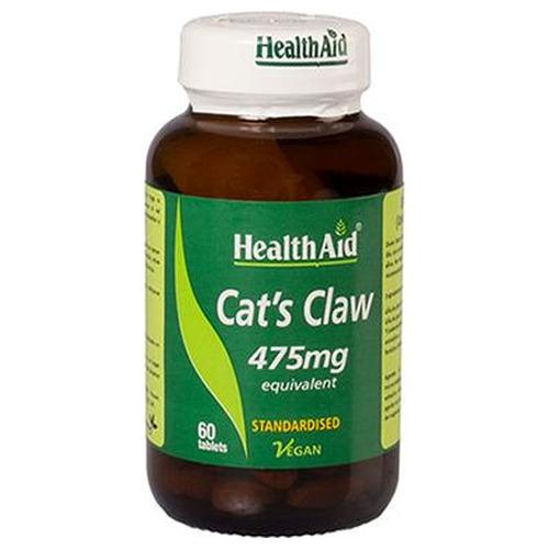 Uña de gato (Uncaria tomentosa) 475 mg - HealthAid - 60 comprimidos