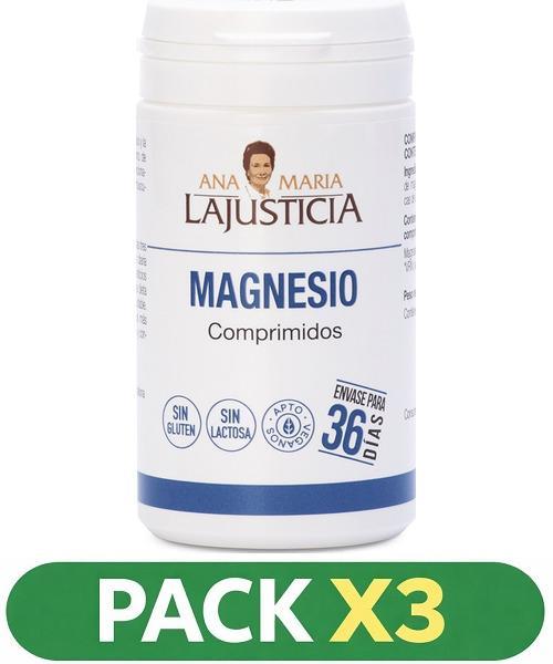 Pack 3 Magnesio - Ana María Lajusticia - 147 comprimidos