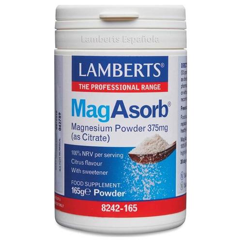 MagAsorb en Polvo - Lamberts - 165 gramos