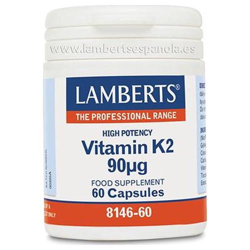 Vitamina K2 90 µg - Lamberts - 60 cápsulas