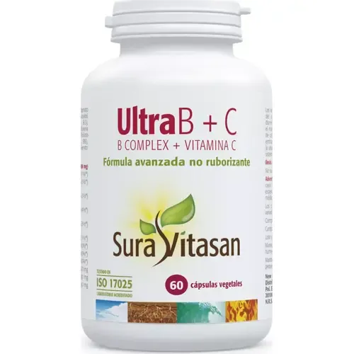 Ultra B Complex + C - Sura Vitasan - 60 cápsulas
