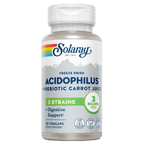 Acidophilus Vegan - Solaray - 30 cápsulas