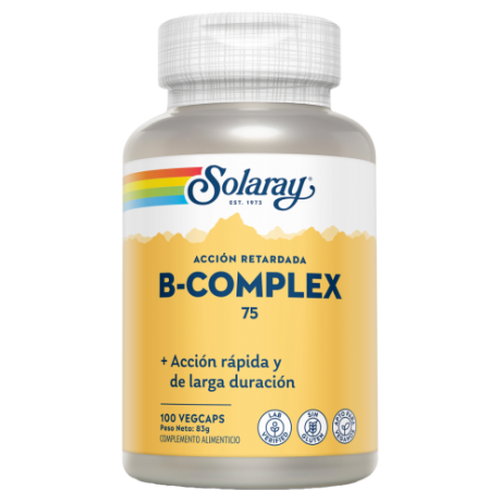 B Complex 75 - Solaray - 100 cápsulas Acción Retardada