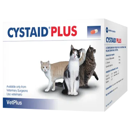 Cystaid Plus felinos - VetPlus - 240 cápsulas