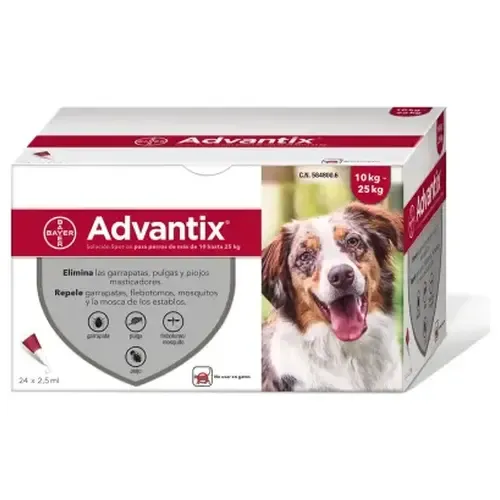 Advantix 24 Pipetas 2,5ml 10-25kg