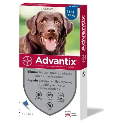 Advantix 4 Pipetas 4,0ml +25kg