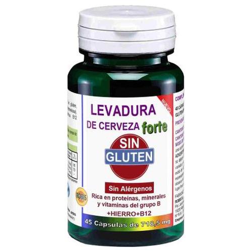 Levadura de Cerveza Forte Sin Gluten - Robis - 45 cápsulas