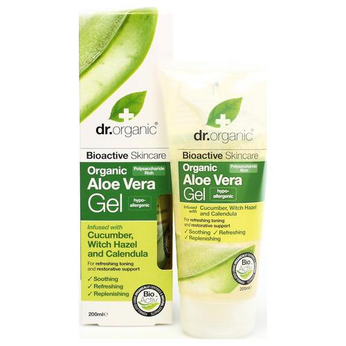 Gel de Aloe Vera gel Con Pepino y Calendula - Dr. Organic - 200 ml.