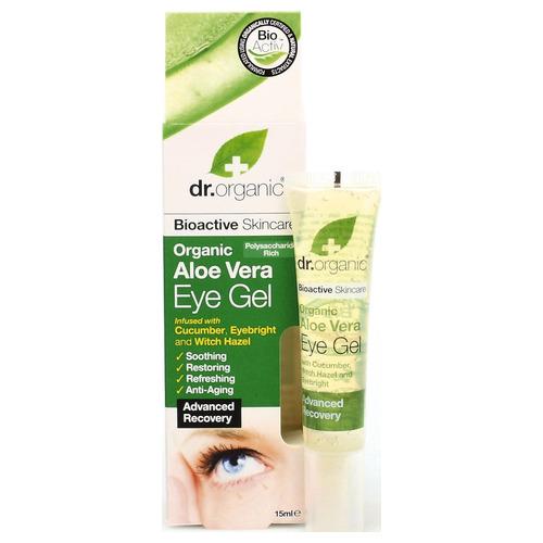 Gel Contorno de Ojos de Aloe Vera - Dr. Organic - 15 ml.