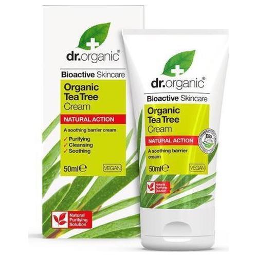 Crema Antiseptica de Arbol de Te Tea  - Dr. Organic - 50 ml.