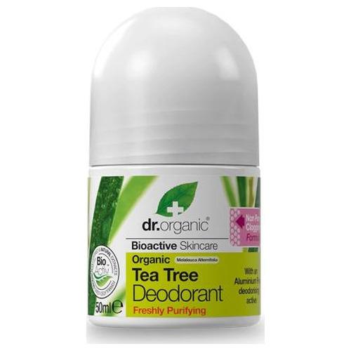 Desodorante de Arbol de Te - Dr. Organic - 50 ml.