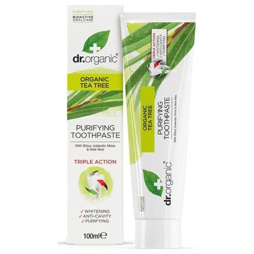 Pasta de Dientes de Arbol de Te - Dr. Organic - 100 ml.