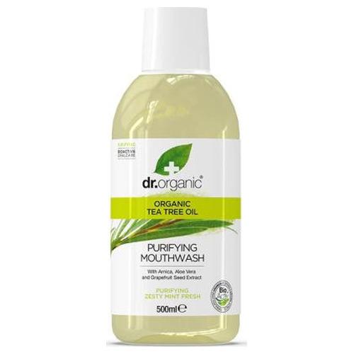 Enjuague Bucal de Arbol de Te - Dr. Organic - 500 ml.