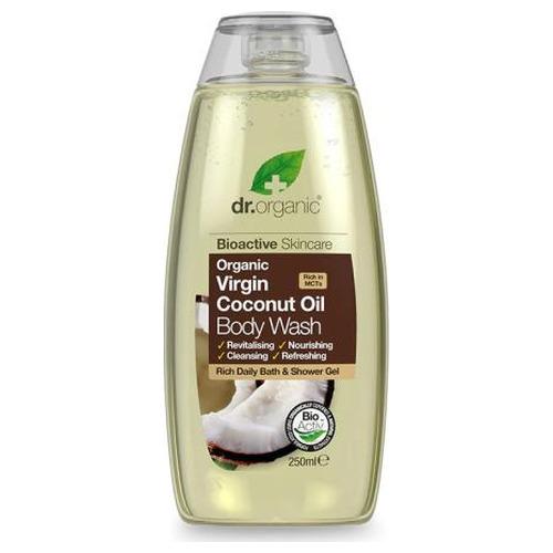 Gel de Ducha de Aceite de Coco - Dr. Organic - 250 ml.