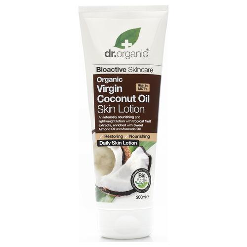 Locion Corporal de Aceite de Coco - Dr. Organic - 200 ml.