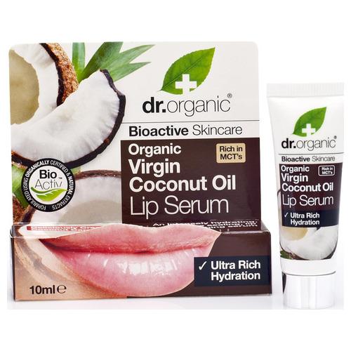 Serum Labial de Aceite de Coco - Dr. Organic - 10 ml.