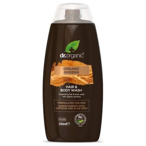 Gel de Baño y Cabello de Ginseng - Dr. Organic - 250 ml.
