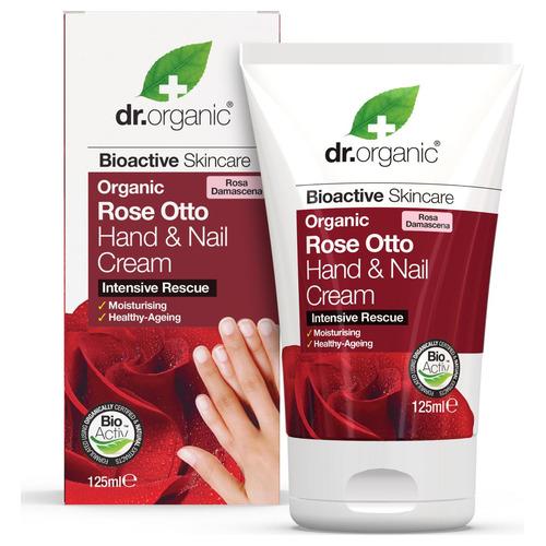 Crema de Manos y Uñas Rose Otto - Dr. Organic - 125 ml.