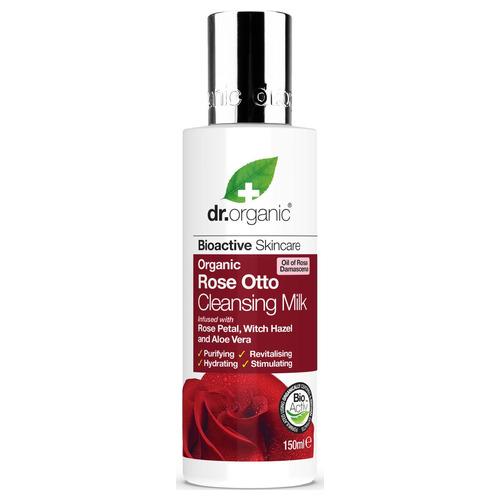 Leche Limpiara Rose Otto - Dr. Organic - 150 ml.