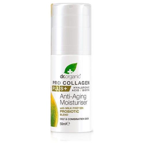 Crema Antiedad Pro Collagen Plus y Probioticos - Dr. Organic - 50 ml.