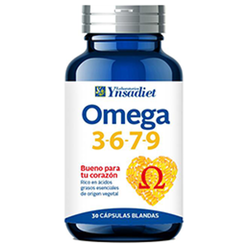 Omega 3-6-7-9 - Ynsadiet - 30 cápsulas