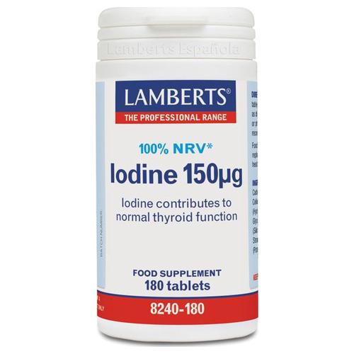 Yodo 150 mcg - Lamberts - 180 comprimidos