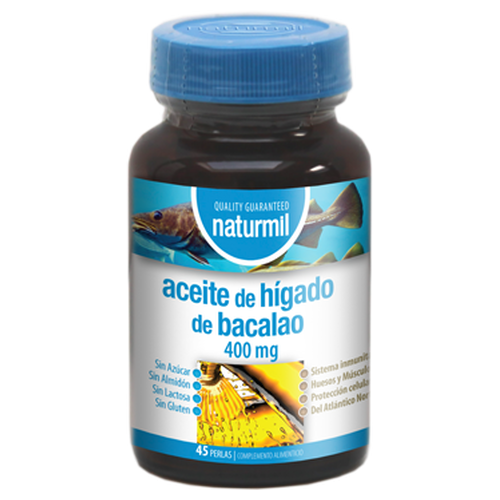 Aceite de Hígado de Bacalao 400 mg. - Dietmed - 45 perlas