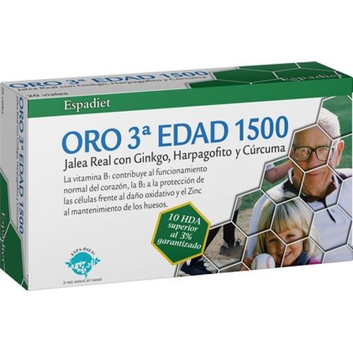 Jalea Oro Senior 1500 3ª Edad - Espadiet - 20 viales