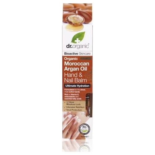 Balsamo Manos y Uñas de Aceite de Argan Marroqui - Dr. Organic - 100 ml.